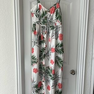 SHEIN Tropical Floral Maxi Dress